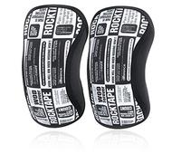 Rocktape Knee Sleeves, 2-Pack, Competition Grade, 5mm or 7mm Thickness, Compression Neoprene, Extra Long for VMO Support