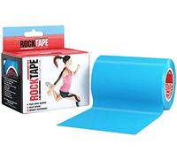 RockTape Mini Big Daddy Roll Pre-Cut Kinesiology Tape (10x5cm) - Elastic Therapeutic Sports Tape for Shoulder, Ankle, Elbow, Wrist, Shin Splints, Knee - Latex Free - Blue