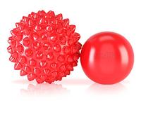 RockTape RockBalls - Precision Myofascial Release with Portable Dual Massage Balls, Red