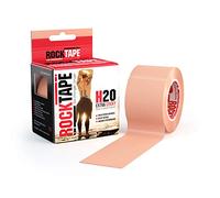 RockTape Unisex H2O Kinesiology Tape (5cm x 5m Roll), Elastic Therapeutic Sports Tape, Waterproof Physio Tape for Shoulder, Ankle, Elbow, Wrist, Shin Splints & Knee Support, Beige
