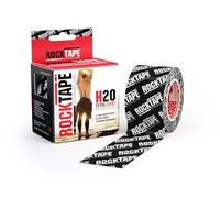 RockTape Kinesiology Tape Std H2O Black Logo – Extra Sticky – 5cm x 5m Uncut Roll – Unisex