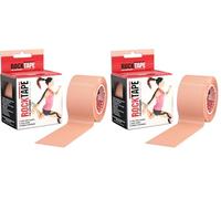 RockTape Unisex Std. Kinesiology Tape, Beige, Uncut Roll - 5cm Wide UK (Pack of 2)