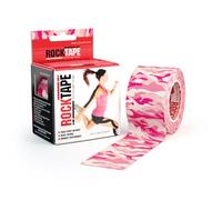 RockTape Unisex Uncut Std Kinesiology Tape (5cm x 5m Roll) - Elastic Therapeutic Sports Tape - Physio Sports Tape for Shoulder, Ankle, Elbow, Wrist, Shin Splints and Knee Support - Pink Camo