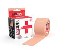 RockTapeRx Unisex Kinesiology Tape (5cm x 5m Roll) - Elastic Therapeutic Tape for Rehab & Posture Training - Gentle Adhesive for Sensitive Skin - Physio Sports Tape for Athletes - Beige