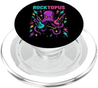Rocktopus Funny Octopus Music Guitar Humor PopSockets PopGrip for MagSafe