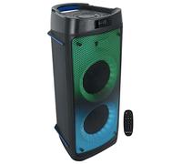 Rockville Bass Party 65 1200 W Battery Powered LED Bluetooth Speaker Microphone Input, Black