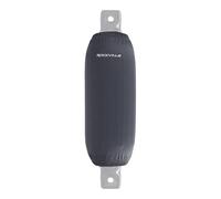 Rockville C6523G Grey 6.5"x23" Boat Fender Cover, Stretchy, UV Resistant | Abrasion Resistant, Double-Stitched Seams, Machine Washable, Mildew Resistant, 230 GSM, Eco-Friendly Polyester/Spandex