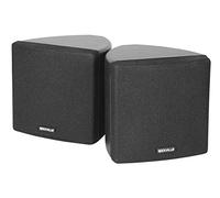 Rockville Cube Pair of 3.5" Black Home Theater Wall Speakers+Swivel Brackets