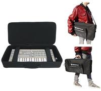 Rockville KBFX2411-37 Key Padded Keyboard, Midi Controller/Multi FX Pedal Bag, 24" x 11" x 5" Main Compartment, Durable Protection, Adjustable Straps, Multiple