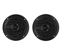 Rockville Pair MS40B Black 4" 200 Watt Marine Boat Speakers Compact and Powerful