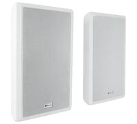 Rockville Pair Rock Slim 70W White 5.25" 70V Commercial Restaurant Wall Speakers