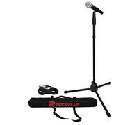 Rockville Pro MIc Kit 1 - High-End Metal Microphone+Mic Stand+Carry Bag+Cable