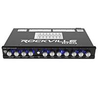 Rockville R7EQ 7 Band 1/2 Din Car Audio Equalizer, Front/Rear/Sub Outputs, Adjustable Frequencies, LED Indicators, Perfect for Car Audio Enthusiasts