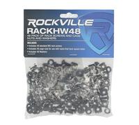 Rockville RACKHW48-48 Pack of M5 Rack Screws, Cage Nuts, and Washers for Rackmount Equipment - Includes 48 Screws, 48 Cage Nuts, and 48 Washers