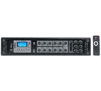 Rockville RCS650-6 650 Watt 6-Zone 70V Commercial Amplifier, Bluetooth, USB/SD/FM Playback, Rack-Mountable, for Restaurants & Offices