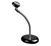 Rockville RDMS6 11.8" Gooseneck Studio Desktop Mic Stand, Weighted Base, Flexible Positioning, Broad Compatibility, Sleek Black Design, for Podcasting and Recording