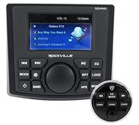 Rockville RGHR45 4 Zone Marine Gauge Hole Receiver Bluetooth/Radio/Wired Remote