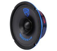 Rockville RM64SP Mid-Range Car Speaker, 6.5”, 120W, 4 Ohm, Dual Cone, Kevlar, Foam Suspension, Bullet Phase Plug, CEA Compliant, Perfect for Car Audio