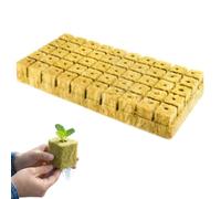 Rockwool Grow Cubes,25x25x25mm 50-Holes Seed Plugs for Hydroponic System,Hydroponic Pots & Kit,Soilless Planting for Tomatoes Herbs Orchids,Hydroponics Growing System Supplies,Hydroponic Plants