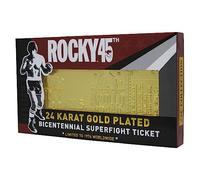Rocky 45th Anniversary 24K Gold Plated Limited Edition Fight Ticket