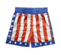 Trick Or Treat Studios Men's Rocky Apollo Creed Boxing Trunks, White, One Size