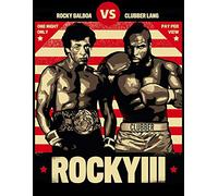 ROCKY BALBOA Movie inspired Boxing GYM Fitness Vintage Wall tin Plaque 20x15cm - Pub Shed Bar Man Cave Home Bedroom Office Kitchen Gift Metal Sign - Clubber Lang Striped