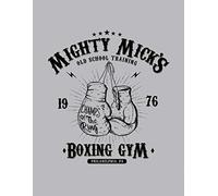 ROCKY BALBOA Movie inspired Boxing GYM Fitness Vintage Wall tin Plaque 20x15cm - Pub Shed Bar Man Cave Home Bedroom Office Kitchen Gift Metal Sign - Training Grey