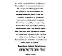 Rocky Balboa Quotes Inspirational Poster in A0-A1-A2-A3-A4-MAXI sizes