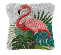 ROCKY&CHAO Latch Hook Pillow Case Kit for Adults - DIY Cushion Cover Cross Stitch Embroidery 17X17Inch/43x43cm - Home Decor
