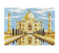 ROCKY&CHAO Myriad Choices DIY Latch Hook Rug Kit - Home Carpet Making Rug for Beginners & Adults, 50 X 38 cm