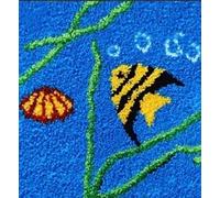 ROCKY&CHAO Myriad Choices Latch Hook Rug Kits, Home Carpet Rug Making Kits, DIY Crochet Kits Embroidery Kits Needlework Crafts for Home Decor, Latch Hook Kits for Beginners Kids Adults, 50 X 38 cm