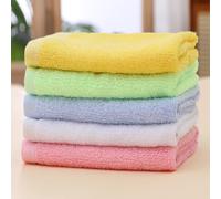 Rocky Green Bamboo Fibre Dishcloths 5-Pack, Super Absorbent & Biodegradable Kitchen Cloths, Natural Antibacterial Reusable Cleaning Rags for Dishes, Countertops (5x More Water Than Cotton) (25*25cm*5)