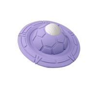 Rocky Green Frisbee Dog Pet Chew Toys - Biodegradable Rubber Dog Chews,Bite Resistant Dog Toys,Interactive Frisbee for Small Dogs (purple)
