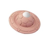 Rocky Green Frisbee Dog Pet Chew Toys - Biodegradable Rubber Dog Chews,Bite Resistant Dog Toys,Interactive Frisbee for Small Dogs (orange)