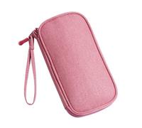 Rocky Green Multi-Functional Digital Accessory Storage Bag 3 in 1 - Portable Large Capacity Dustproof Storage System,Travel Business Dual-use(4 Colours) (Double Deck,Pink)