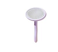 Rocky Green Professional Dog Detangling Comb - Stainless Steel Grooming Brush for Bichon,Poodle & Small Dogs,Ergonomic Handle,Safe Deshedding Tool for Matted Fur (11.5 * 16.5cm,purple)