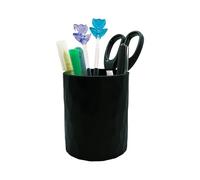 Rocky Green Round Silicone Pencil Holder | Multi-Functional Desktop Organiser | Student Stationery/Makeup Brush Organiser | Large Capacity Durable Pencil Holder | Office Learning Products (Black)