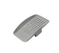 Rocky Green Silicone Makeup Brush Cleaning Pad with Hand Grip - Non-Slip Square Design for Foundation & Cosmetic Brushes, Reusable Beauty Tool Accessories (grey)