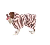 Rocky Green Thickened Coral Fleece Pet Bath Towel - Microfibre Dog Cat Absorbent and Quick Drying Bathrobe,Pet Bath Drying Towel,Soft and Non-fluffy (L,brown)