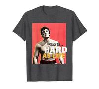 Rocky Hit As Hard As Life T-Shirt, Men, Dark Heather Grey, 5X-Large