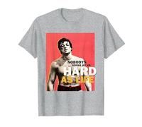 Rocky Hit As Hard As Life T-Shirt, Men, Heather Grey, 6X-Large