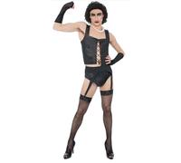 Rocky Horror Official Frank N Furter Fancy Dress Adults Costume Mens Ladies