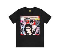Rocky Horror Picture Show Album Cover Short Sleeve T-Shirt - Cult Tee Black XXL