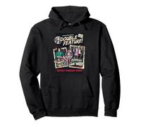 Rocky Horror Show Double Feature Posters Pullover Hoodie, Adult Unisex, Black, X-Large