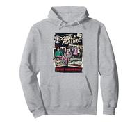 Rocky Horror Show Double Feature Posters Pullover Hoodie, Adult Unisex, Heather Grey, Medium