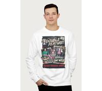 Rocky Horror Show Double Feature Posters Sweatshirt in White | Size: XL Rocky Horror Show White XL