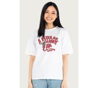 Rocky Horror Show Women's A Regular Frankie Fan Legs Relaxed Fit T-Shirt in White | Size: Large Rocky Horror Show White L