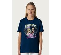 Rocky Horror Show Women's Damn It Janet I Love You Relaxed Fit T-Shirt in Navy | Size: Small Rocky Horror Show Navy S