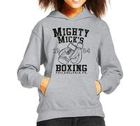Rocky Inspired Mighty Micks Boxing Kid's Hooded Sweatshirt Heather Grey
