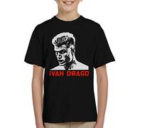 Rocky IV Black and White Ivan Drago Kid's T-Shirt
